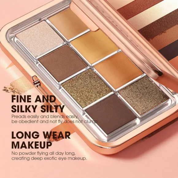 Палетка теней для век O.TWO.O, 9 цветов EM014-02