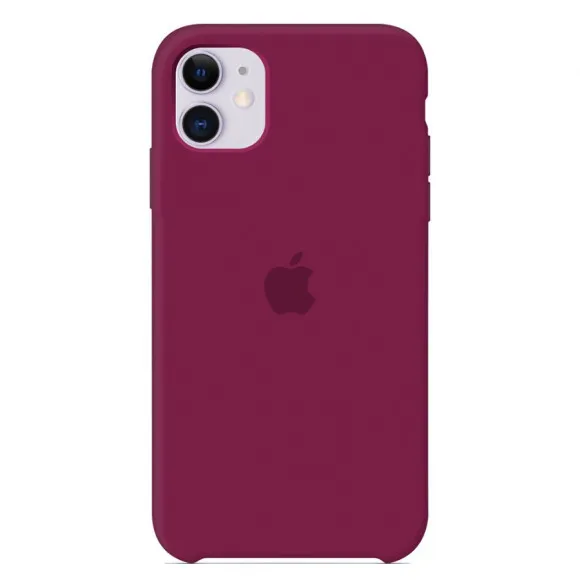 Силиконовый чехол для Айфон 12  Pro Max (Бордовый)