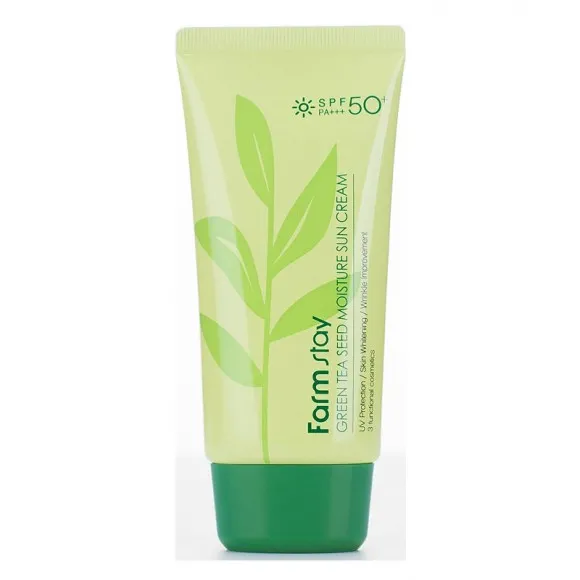 Защитный увлажняющий крем с семенами зеленого чая FarmStay Green Tea Seed Moisture Sun Cream 70g Защитный увлажняющий крем с семенами зеленого чая FarmStay Green Tea Seed Moisture Sun Cream 70g