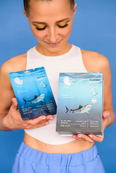 Маски для лица Rosel Cosmetics Face Mask Shark oil Маски для лица Rosel Cosmetics Face Mask Shark oil