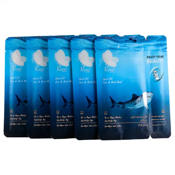 Маски для лица Rosel Cosmetics Face Mask Shark oil Маски для лица Rosel Cosmetics Face Mask Shark oil
