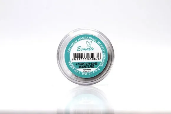 Ресницы Esmalte в банке B-0.2 - 12мм 1гр. Шелк