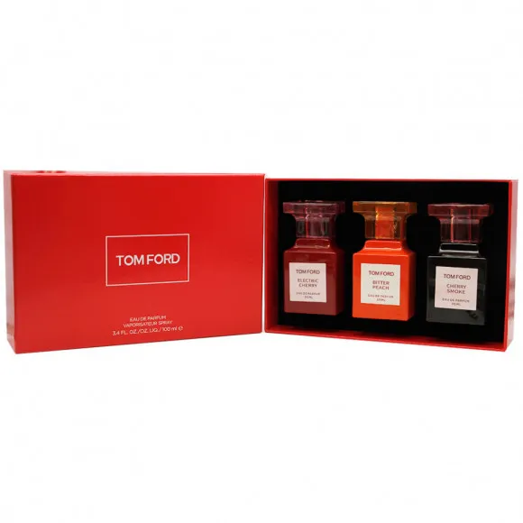 Подарочный парфюмерный набор Tom Ford 3x30 ml (Cherry Smoke, Electric Cherry, Bitter Peach)