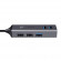 USB - концентратор Baseus Cube HUB Adapter USB (разъемов 5) темно-серый