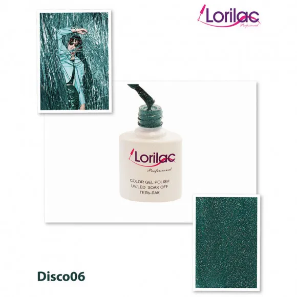 Гель-лак Lorilac серия Disco 6 - 10 ml