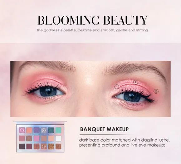 Палетка блестящих матовых теней для век O.TWO.O арт. 1006 18 g. Палетка блестящих матовых теней для век O.TWO.O арт. 1006 18 g.