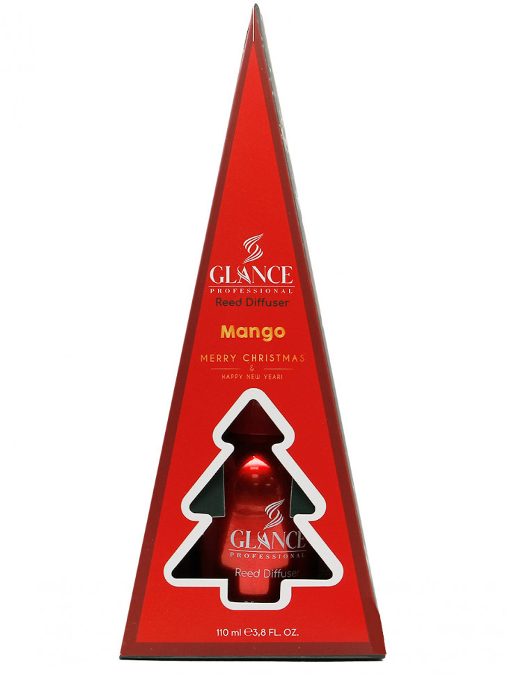 Glance ароматический Диффузор Mango (в подарочной упаковке Merry Christmas & Happy New Year ) 110 мл