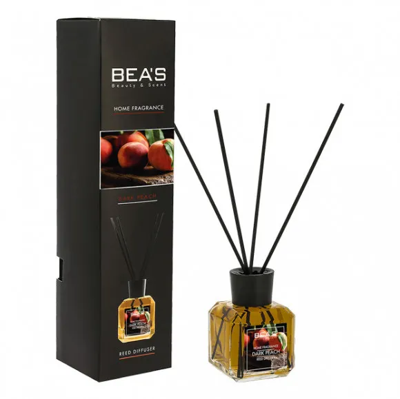 Ароматический диффузор с палочками Beas Dark Peach - Персик  - 120 ml
