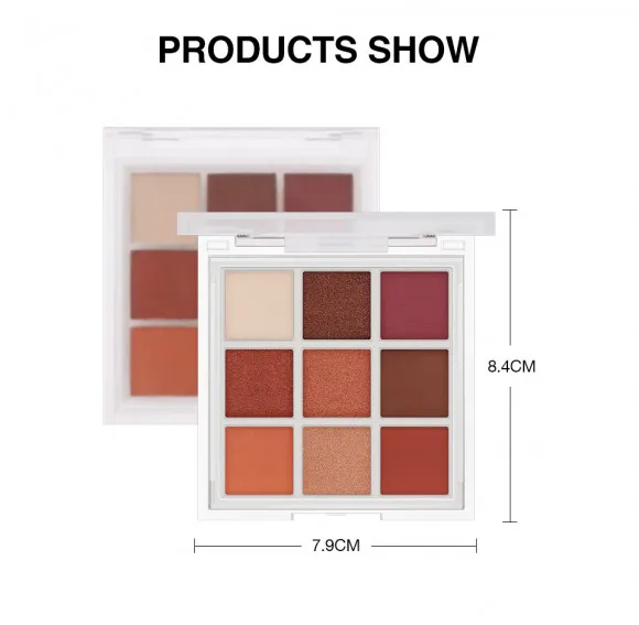 Тени для век 9 цветов O.TWO.O арт. YJ001 №02 10 g. Тени для век 9 цветов O.TWO.O арт. YJ001 №02 10 g.