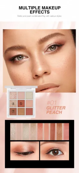 Тени для век 9 цветов O.TWO.O арт. YJ001 №02 10 g. Тени для век 9 цветов O.TWO.O арт. YJ001 №02 10 g.