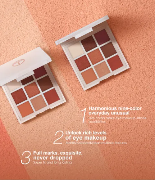 Тени для век 9 цветов O.TWO.O арт. YJ001 №03 10 g. Тени для век 9 цветов O.TWO.O арт. YJ001 №03 10 g.