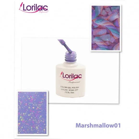 Гель лак Lorilac серия Marshmallow 10 ml #01
