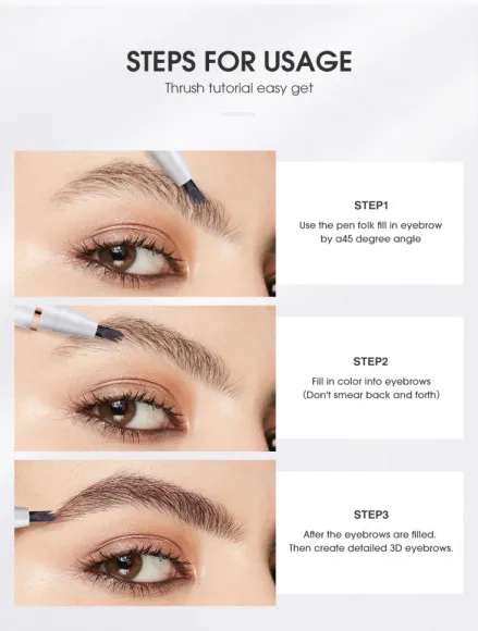 Карандаш для бровей O.TWO.O арт. 1013 #01 (Dark Grey) 20 ml