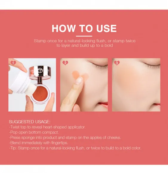 Румяна O.TWO.O Eternal Heart Cushion Blusher 6 ml (арт. 9997) Румяна O.TWO.O Eternal Heart Cushion Blusher 6 ml (арт. 9997)