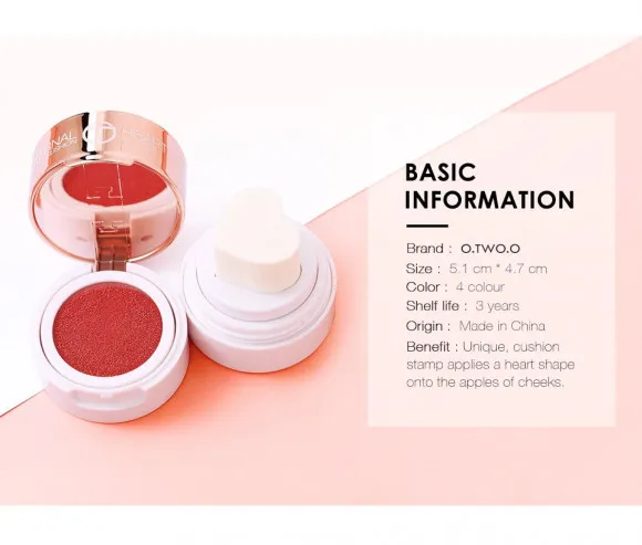 Румяна O.TWO.O Eternal Heart Cushion Blusher 6 ml (арт. 9997) Румяна O.TWO.O Eternal Heart Cushion Blusher 6 ml (арт. 9997)