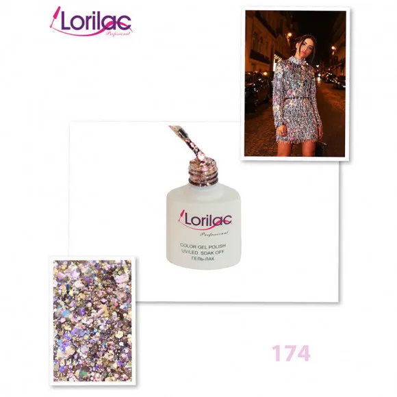 Гель-лак Lorilac -174 10 ml