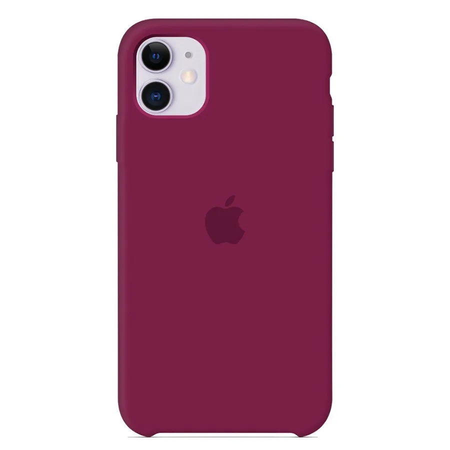 Силиконовый чехол для Айфон 13 Pro Max (Бордовый)
