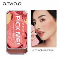 Матовый крем 3 в 1 (румяна, тени для век, помада для губ) O.TWO.O Pick Me 10г #9139 (№03 Коричневый)