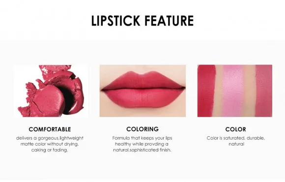 Матовая губная помада O.TWO.O арт. 6058 3.5 g.