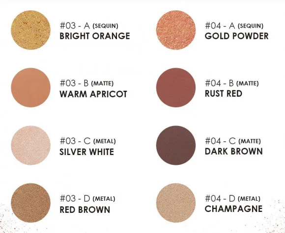 Тени O.TWO.O Colored Drawing Morocco 4цв (арт. 1003) 13.6 g.