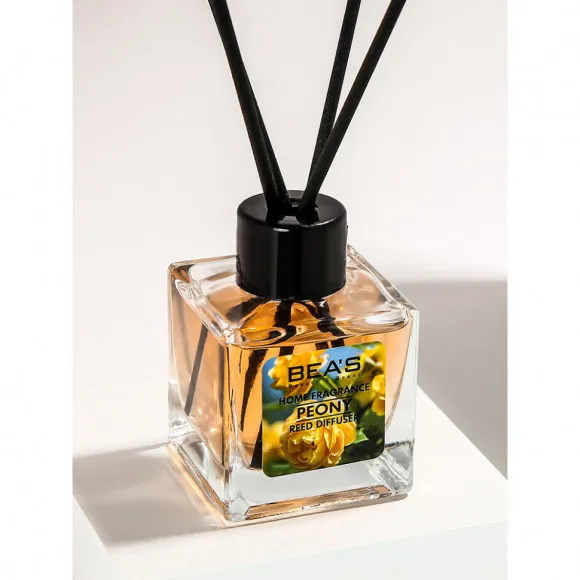 Ароматический диффузор с палочками Beas Peony - Пион - 50 ml Ароматический диффузор с палочками Beas Peony - Пион - 50 ml
