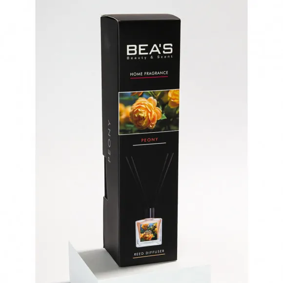 Ароматический диффузор с палочками Beas Peony - Пион - 50 ml Ароматический диффузор с палочками Beas Peony - Пион - 50 ml