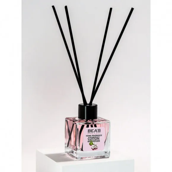 Ароматический диффузор с палочками Beas Cotton - Хлопок - 50 ml Ароматический диффузор с палочками Beas Cotton - Хлопок - 50 ml